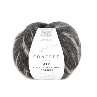 AIR ALPACA NATURAL COLORS 205 Zwart-Grijs bad 62801