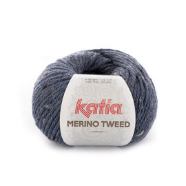 Katia MERINO TWEED 305 Donker blauw bad 59811