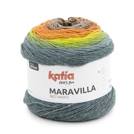 Katia MARAVILLA 500 Bruin-Oranje-Groen blauw bad 64182