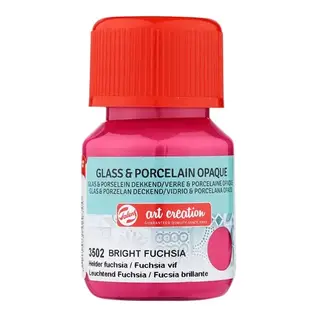 Glass & Porcelain Dekkend Fles 30 ml Helder Fuchsia 3502