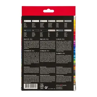 AMSTERDAM Standard Series acrylverf grijze set | 12 × 20 ml