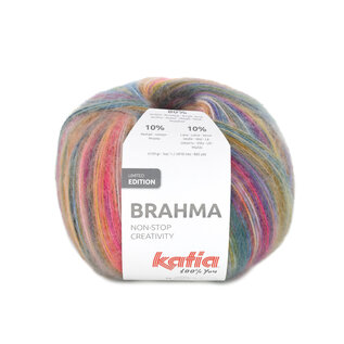 Katia BRAHMA 301 Oranje-Fuchsia-Blauw bad 63991
