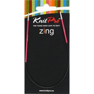 KnitPro Zing Asymmetrische Rondbreinaalden 25 cm 2,00 mm