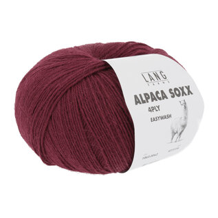 Lang Yarns ALPACA SOXX 4-PLY 0062 dieprood bad 326789 100g