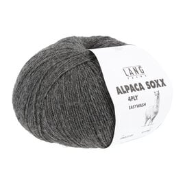 Lang Yarns ALPACA SOXX 4-PLY 0105 Grijs bad 322860 100g