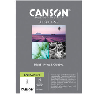Canson Fotopapier A4 180g/m² 50 vellen matt - Inkjet