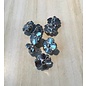 Knoop Bloem 0082 zilver 12mm - PER STUK