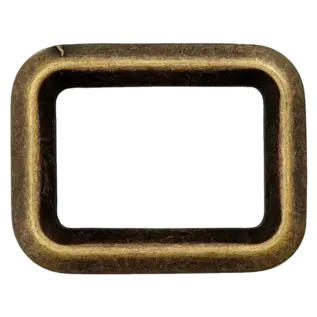 Rechthoekige ring 851 antiek brons 25mm  - PER STUK