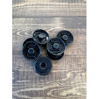 Drukknop metaal 0088 zwart 21mm