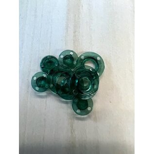 Drukknop 0026 transparant groen 13mm