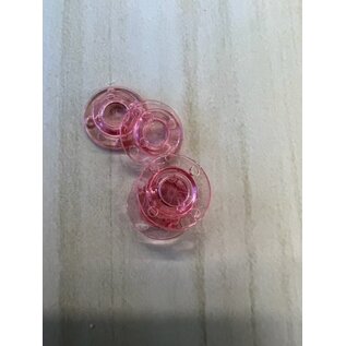 Drukknop 0046 transparant roze 13mm