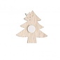 Houten+ vilt strooidelen Kerstboom, 4,5cm