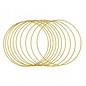 Metalen ringen, bedekt, 25cm ø., goud