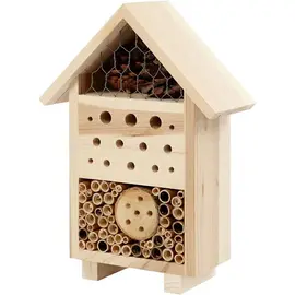 Insectenhotel H: 26,1 cm, D: 9,2 cm, B: 18,4 cm, Grenen