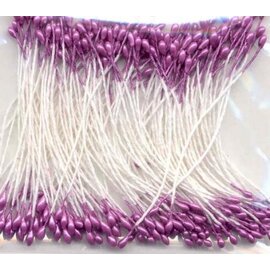 Meeldraadjes parel violet 1 mm 144 ST