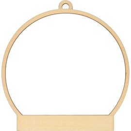 3 houten SILHOUETTES bol 10cm