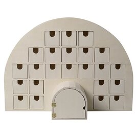 Advent kalender IGLOO 44,5X15,5X32 CM