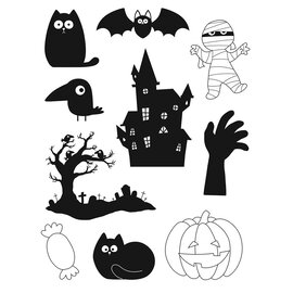 Clearstamps halloween 18x14cm