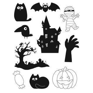 Clearstamps halloween 18x14cm