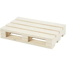 Mini pallet  H: 2,5 cm, L: 12 cm, B: 8 cm