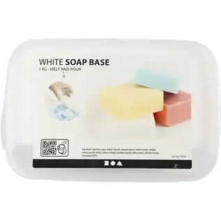 Zeep basis 1 kg, Wit