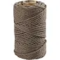 Macramé koord - 330 gr, L: 55 m, D 4 mm, Taupe