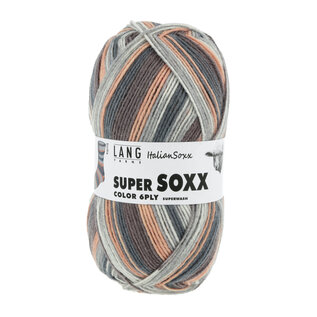 SUPER SOXX COLOR 6-draad 0436 grijs-wit bad bad 2376 - 150g.