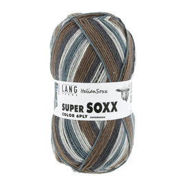 SUPER SOXX COLOR 6-draad 0433 blauw-bruin bad 2376 - 150g.