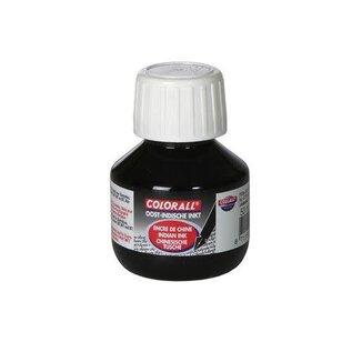 Collall Colorall Oostindische inkt zwart 50ml