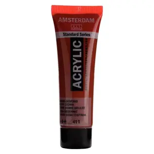 Amsterdam acrylverf 20ml Sienna Gebrand 411