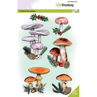 clearstamps A5 - Paddestoelen kerst