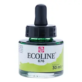 ECOLINE Vloeibare Waterverf Fles 30 ml Grasgroen 676