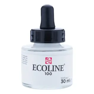 ECOLINE Vloeibare Waterverf Fles 30 ml Wit 100