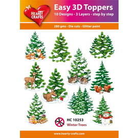 Easy 3D set Winter Trees