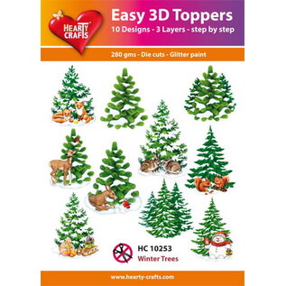 Easy 3D set Winter Trees