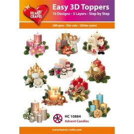 Easy 3D set Advent Candles