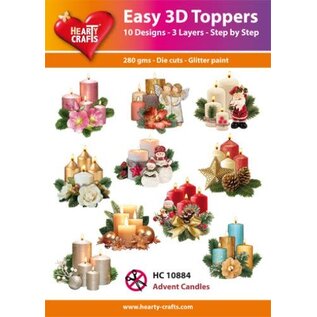 Easy 3D set Advent Candles