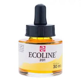 ECOLINE Vloeibare Waterverf Fles 30 ml Lichtgeel 201