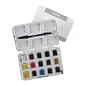VAN GOGH Aquarelverf pocket box Basic Colours met 12 kleuren in halve napjes + 3 gratis kleuren