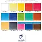 VAN GOGH Aquarelverf pocket box Basic Colours met 12 kleuren in halve napjes + 3 gratis kleuren
