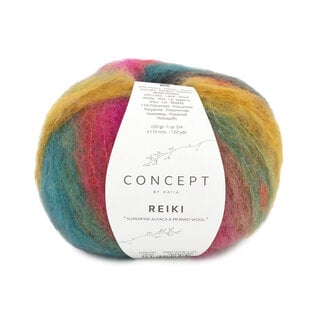 REIKI 200 Oranje-Fuchsia-Groen-Groen blauw-Oker bad 63955