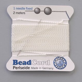 Bead Cord 1 needle fixed - 0 -50 mm - 2 m - white -