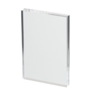 ACRYLIC BLOK voor clearstamps 100 X 150 X 15 MM - TRANSPARENT -