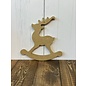 Houten figuur Schommelhert hanger 6mm 14x14cm