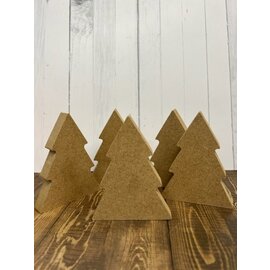 Houten figuur Kerstboom 16mm 8x10cm