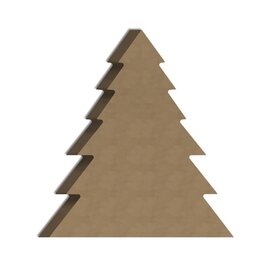 Grote kerstboom - 16mm - 25x28cm