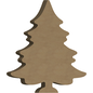 Houten Kerstboom  - 16mm - 15x18cm