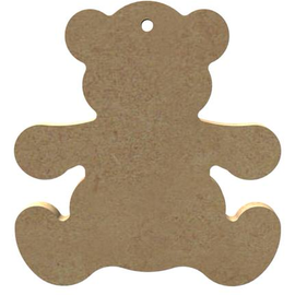 MDF Figuur Teddy beer 10x10 cm