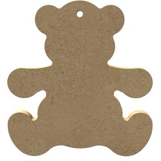 MDF Figuur Teddy beer 10x10 cm