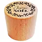 Houten stempel rond - Joyeux Noël - 2,8cm